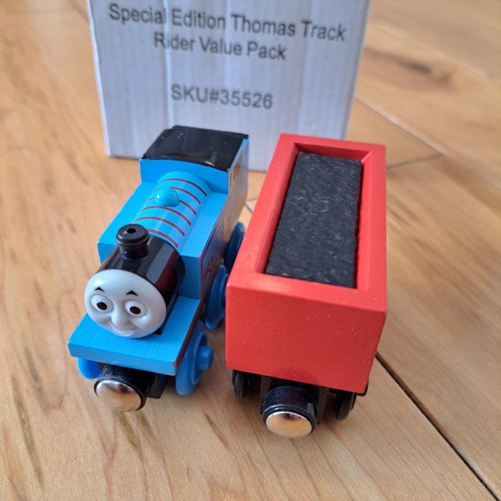 VHTF!  PEG PEREGO SPECIAL EDITION THOMAS TRACK RIDER Thomas Train Wooden Railway - Picture 10 of 12